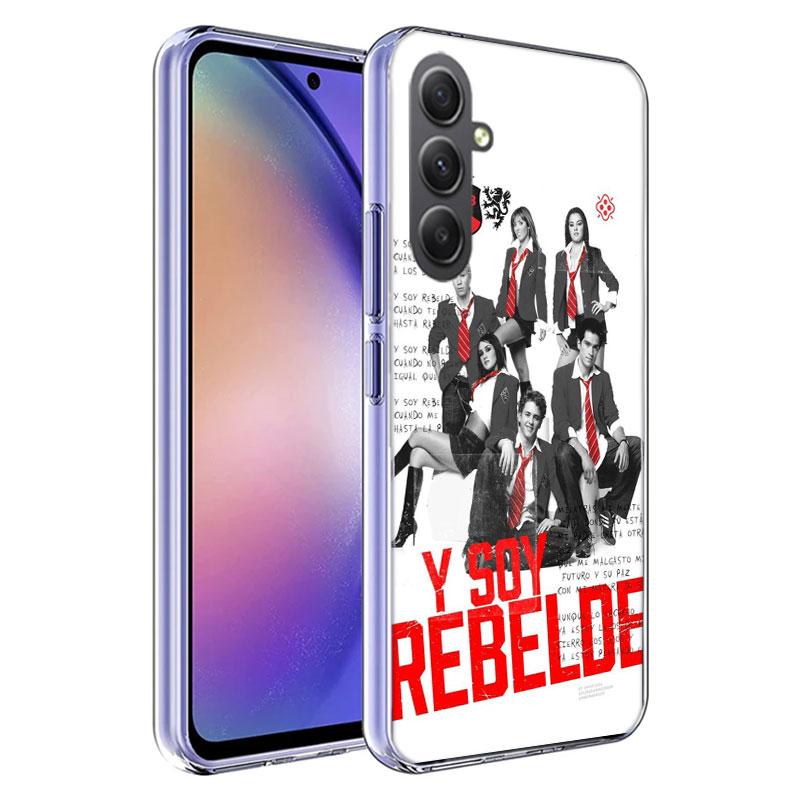 F-Fashion RBD R-Rebelde Cover For Samsung A54 A34 A24 A14 A53 A33 A23 A13 A52S A32 A22 A12 Phone Galaxy A03 A04 A02S A42 A73 TPU