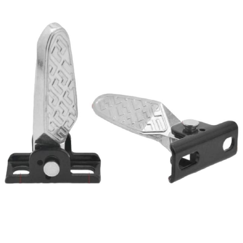 1 Pair Electric Bike Rear Pedals Replace Components Metal Accessories Bikes Foot Plate Pedals Footrests Folded Bicycle Foot Pegs 6