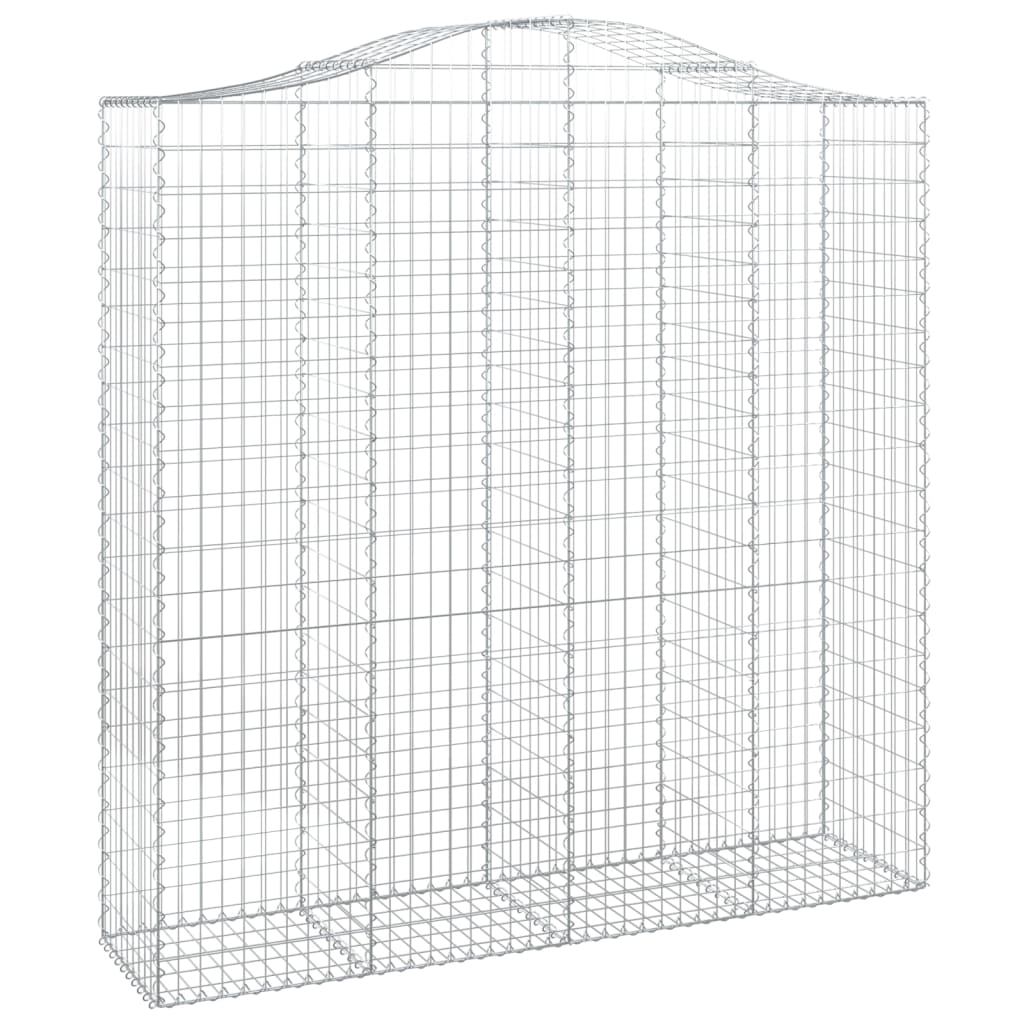 Gabion with High Arch 200x50x200 220 cm Galvanized Iron