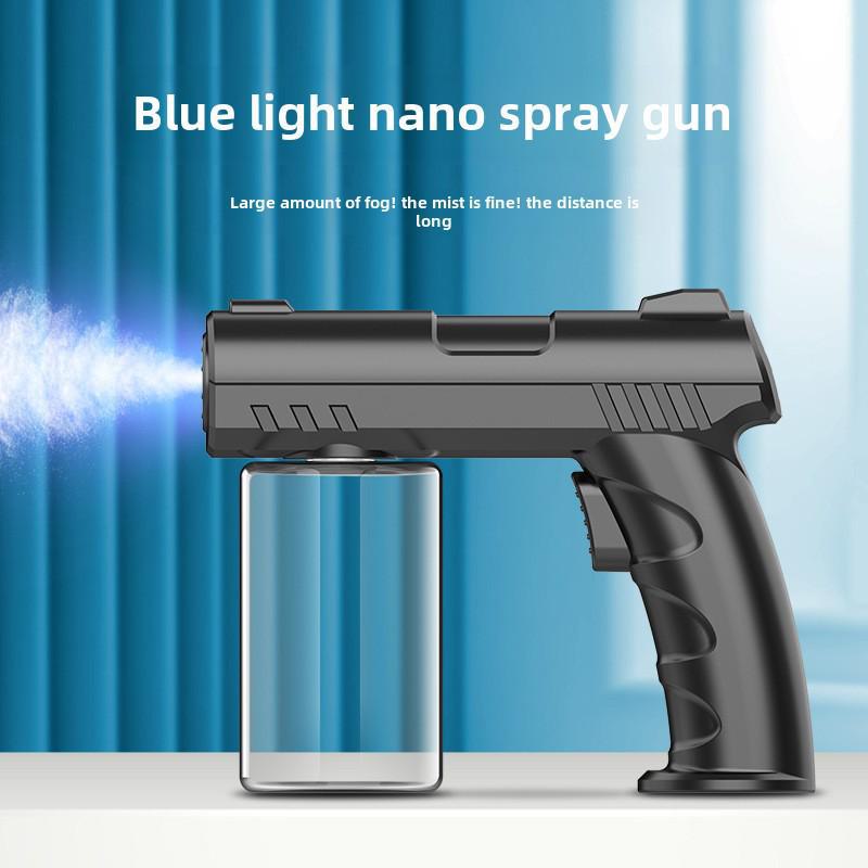 Portable Rechargeable Disinfection Spray Gun with Blue Light Atomizer