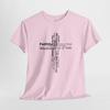 Faithful Cross Christian Bible Verse T Shirt Faith Apparel for Men and Women