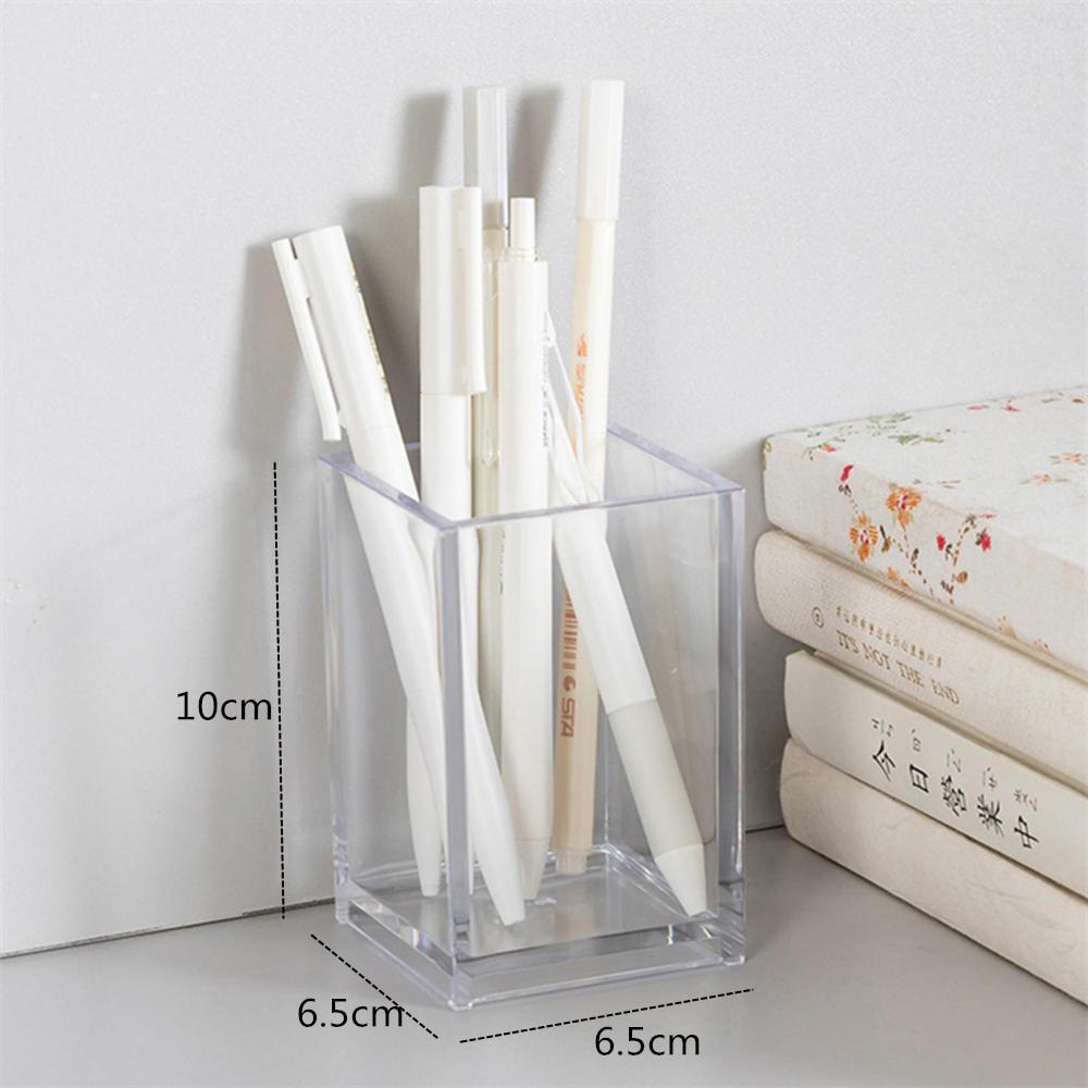 Большая вместительная коробка для хранения ручек, карандашей, держатель для ручек, настольный органайзер для канцелярских товаров, ювелирных изделий, косметический ящик для макияжа, контейнер-коробка