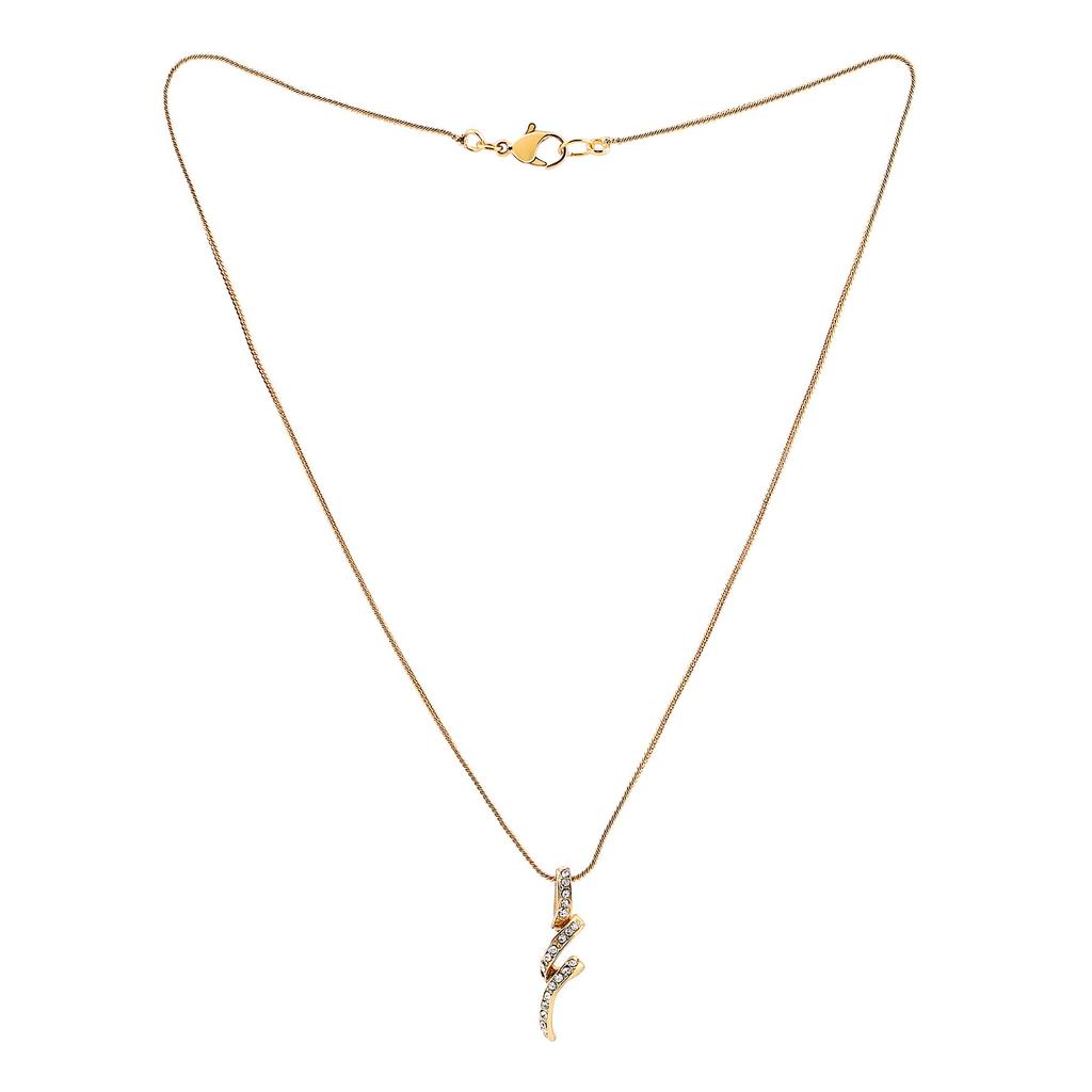 Набор подвесок Estele из 24-каратного золота с австрийскими кристаллами и подвеской-цепочкой для женщин/девочек