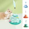 Interactive Cat Amusement Plate Tower Plastic Cat Turntable Roller Balls  Pet Relieves Boredom