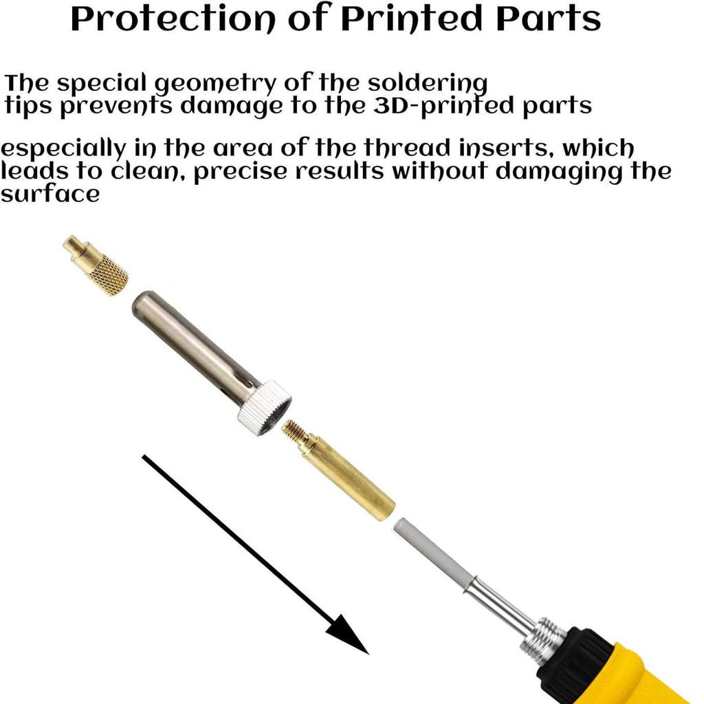 Инструмент для вставки гаек в 3D-принтер: Универсальное жало для паяльника 936 для M2-M8.