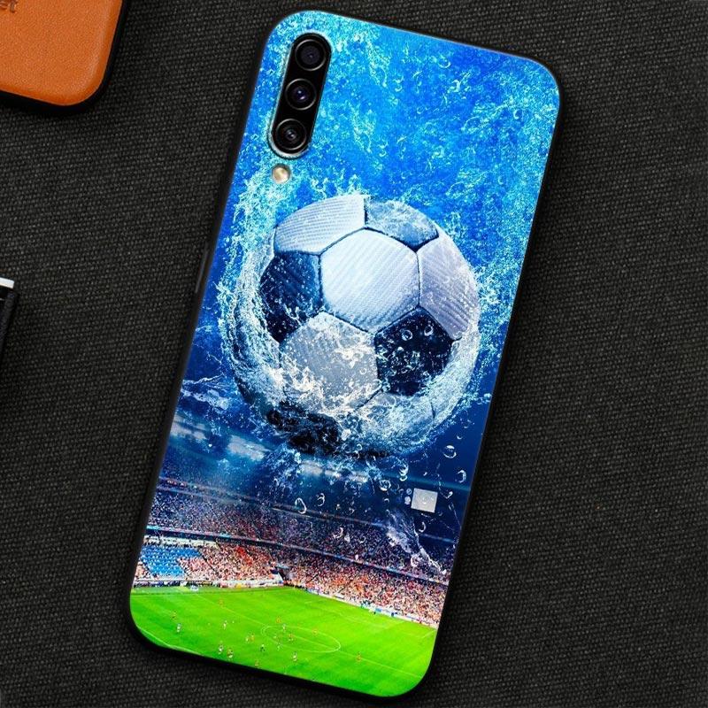 Мягкий чехол для Samsung Galaxy A30 A30S A50 A50S A10S A70 A20S A10 A40 A7 A9 2018 Силиконовая задняя крышка Футбольная страсть Футбольный мяч