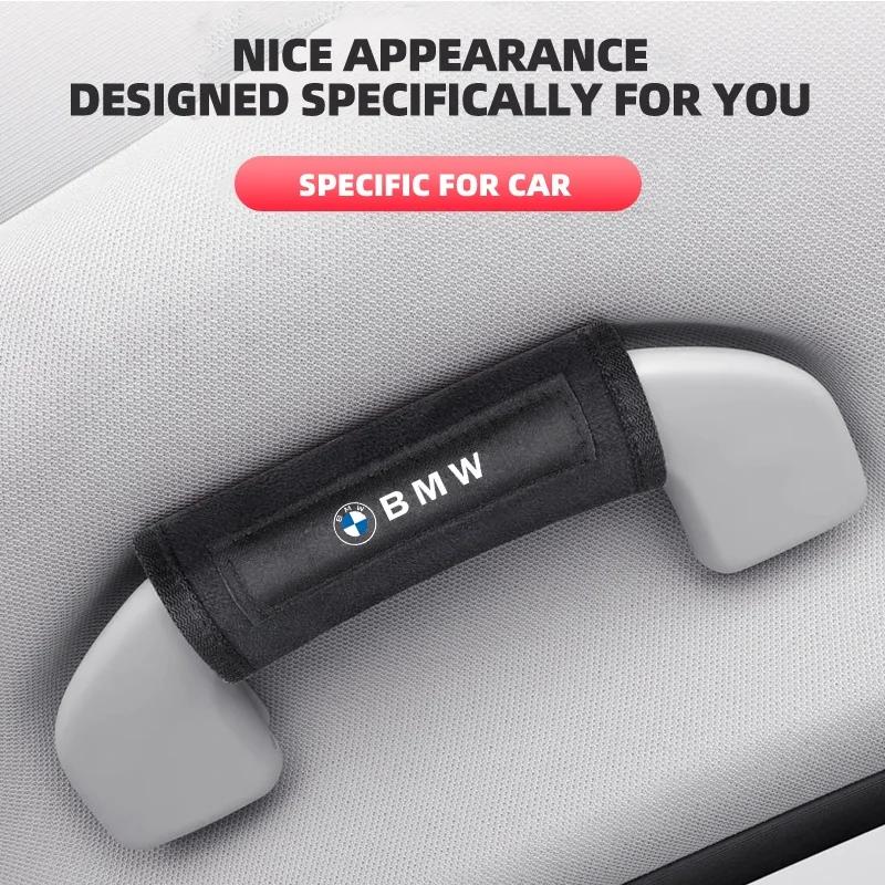 NWLU4 For BMW Fashion Car Interior Handle Protection Cover Roof Pull Gloves For BMW M Power Performance M3 M5 X1 X3 X5 X6 E46 E39 E36
