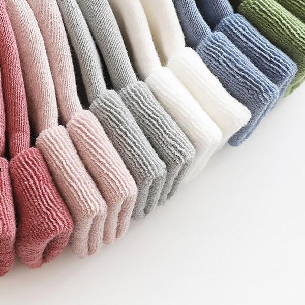 Толстые носки для новорожденных Mom's Care, базовые цвета, 4 пары, корейские товары для детей