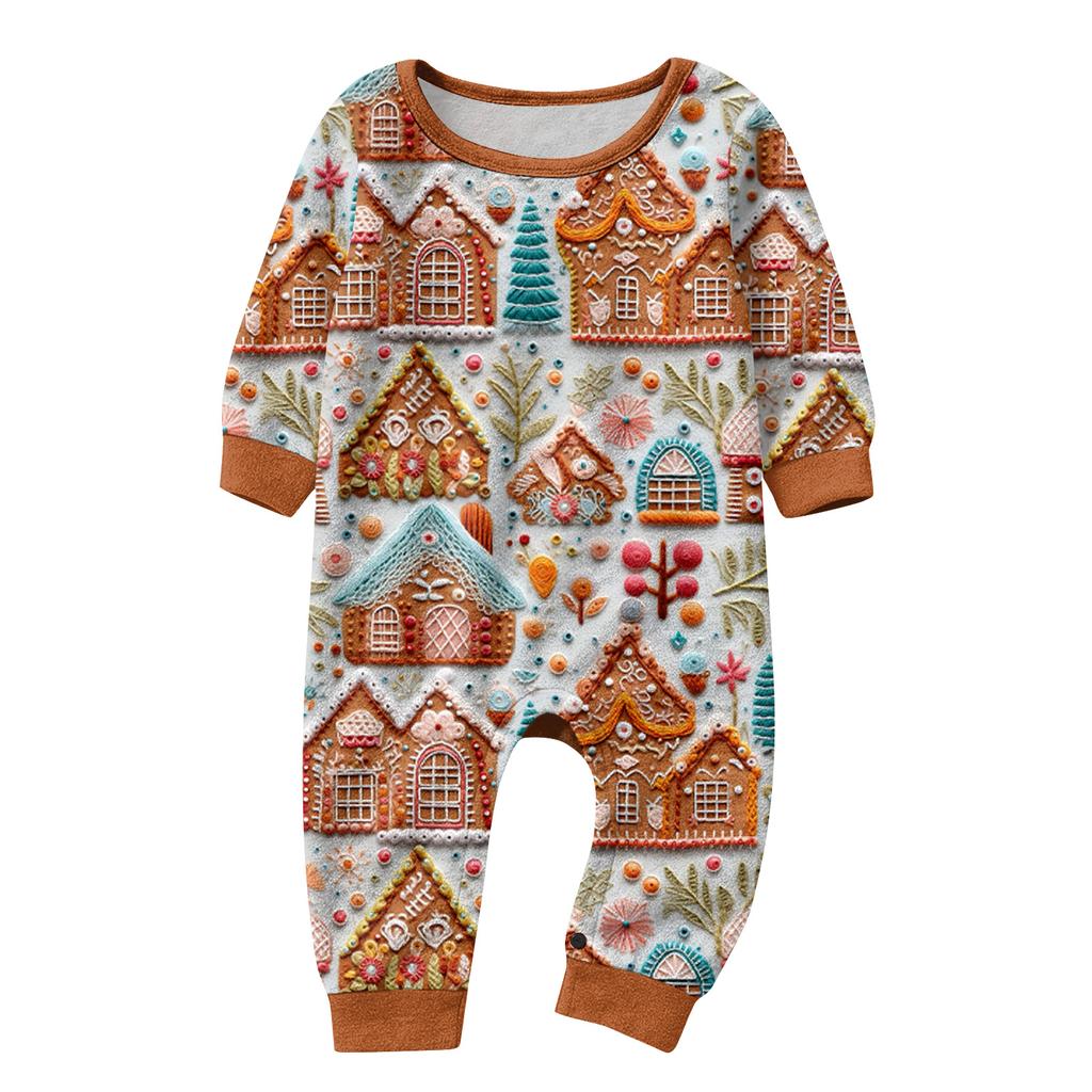 Парный семейный рождественский фланелевый домашний комплект с принтом, топ с длинным рукавом и брюки