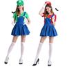 Halloween Costume Ario Mario Anime Game Uniform Cosplay Super Marie Skirt