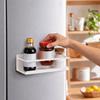 Wall Mounted Magnetic Storage Shelf Large Capacity Refrigerator Side Rack Spice Storage Rack  Oven