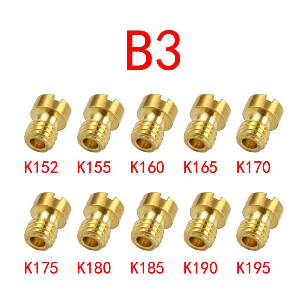 10pcs M5 Main Jet 5mm for Keihin OKO KOSO PWK Carburetor 125cc 150cc CVK PZ27 PZ30 152QMI 157QMJ Injector Scooter Parts
