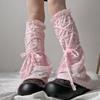 New Summer New Ballet Bow Tie Long Foot Cover Thin Pleated Net Lace Light Girl Lace Cover-up Sun Protection Socks