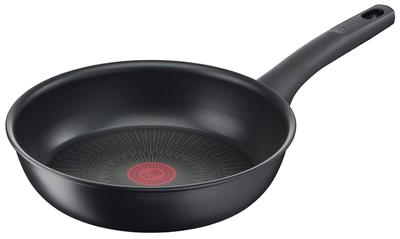 Сковорода Tefal 24 см IH Gas Fire Не содержит вредных веществ, таких как и твердый титан Неограниченная жарка Черный G26504 Совместимость, PFOA, антипригарное покрытие