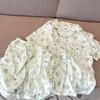 Soft cute princess wind cantaloupe self-deprecating bear pajamas women's summer cardigan short-sleeved shorts set can be worn outside loungewear