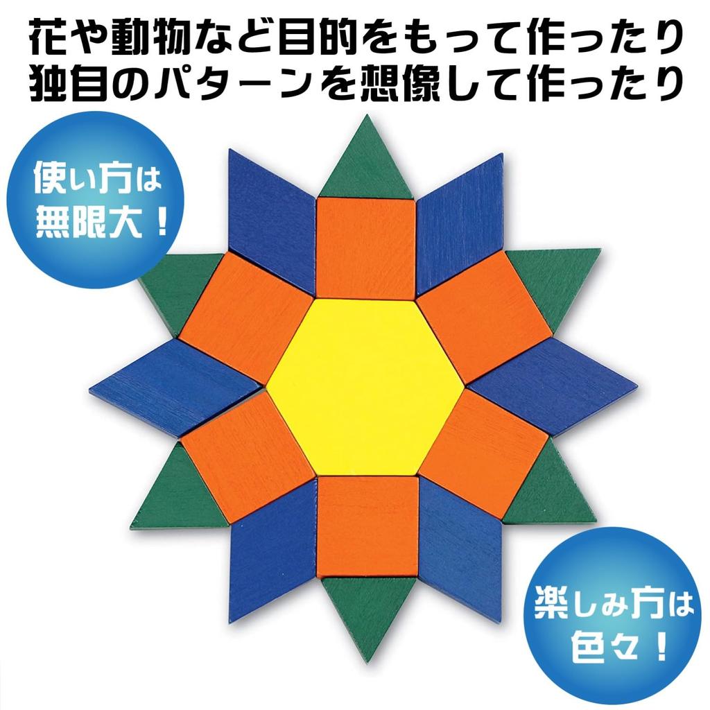 Learning Resources Wooden Pattern LER 0334 Blocks,