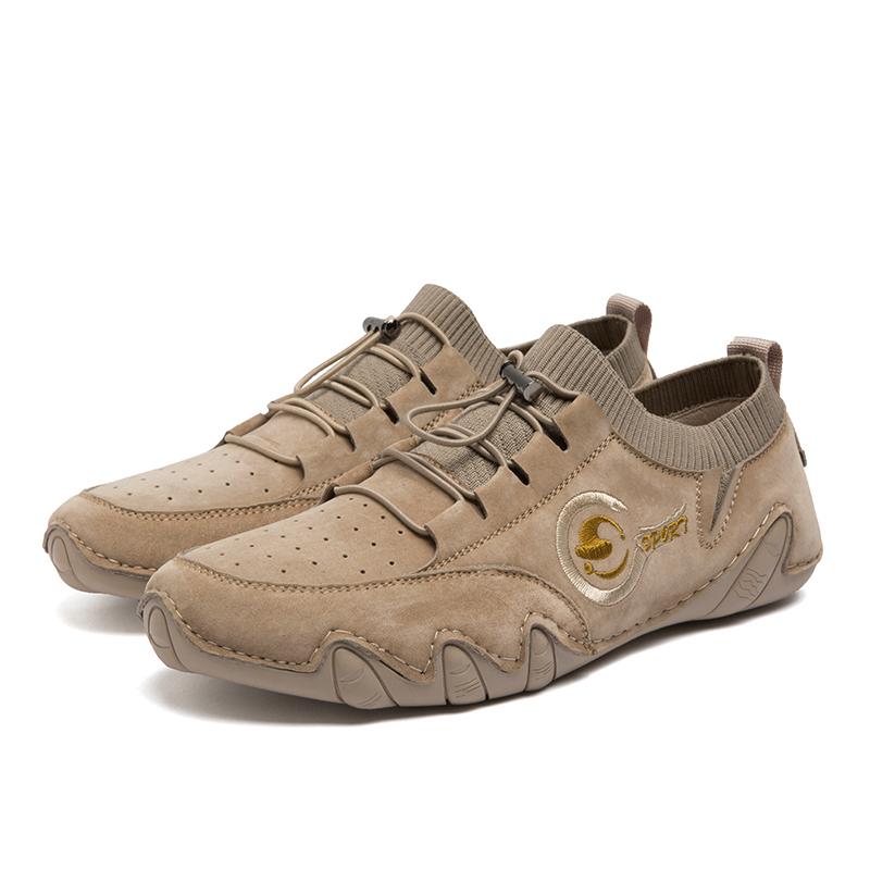 Men's New Leather Outdoor Sports Shoes Casual Shoes Business Leather Board Shoes