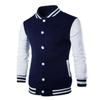 Jacket European Men's Casual Men's Stand Collar Baseball Jacket
