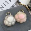 1 шт. брелок милый брелок аксессуары пушистый кошачий коготь кавайный кулон подвесной декор плюш