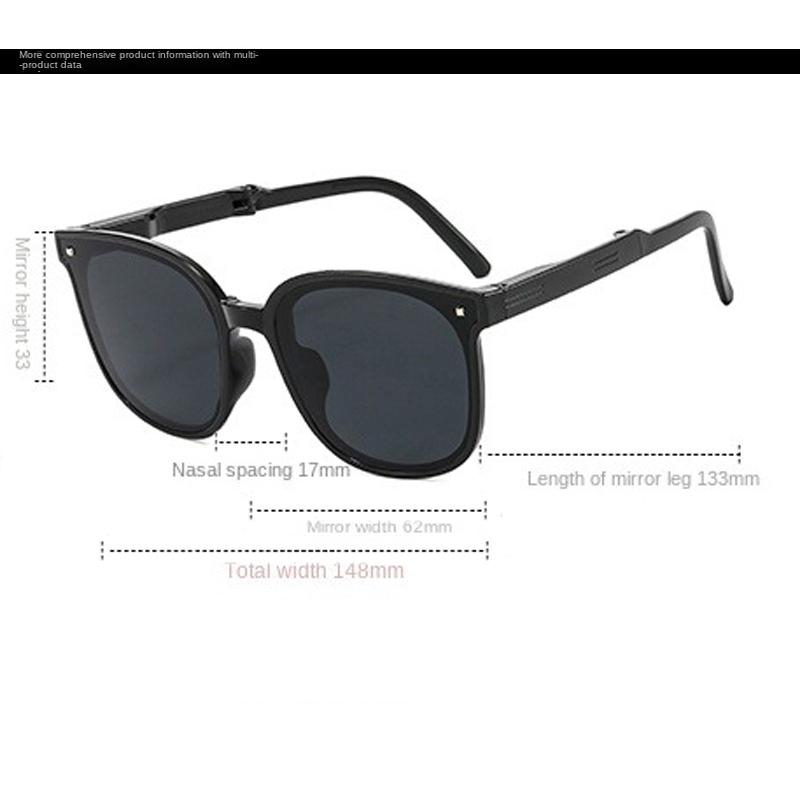 Luxury Fashion Folding Sunglasses Women Men Brand Designer Vintage Cat's Eye Sun Glasses Male Female Eyewear UV400