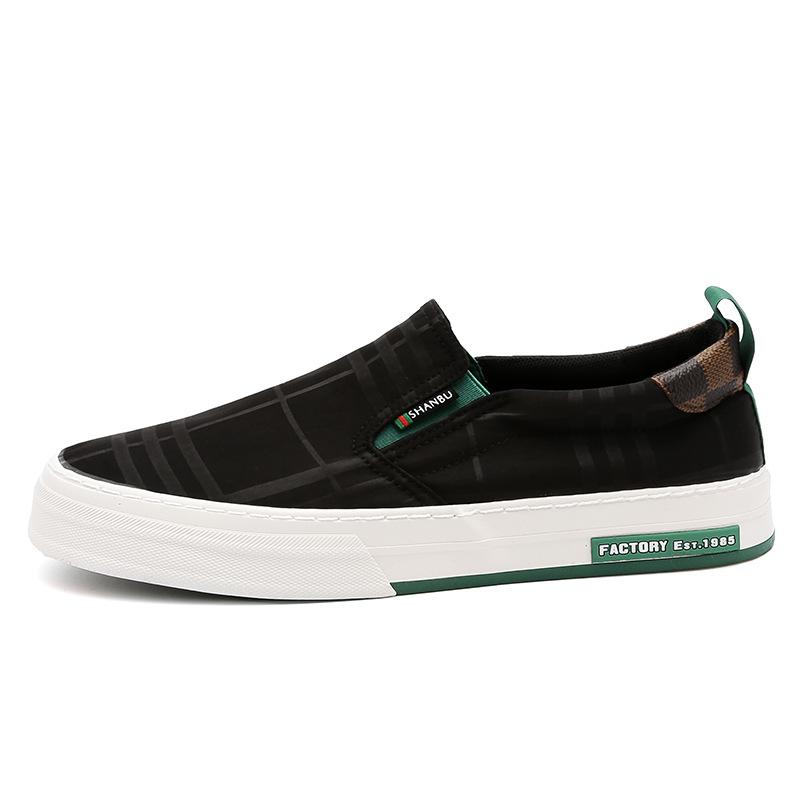 Весенняя новая мужская обувь, модный тренд, универсальная нишевая повседневная мужская парусиновая обувь, низкие туфли