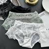 Женские весенне-летние милые кружевные трусики из мягкой кружевной сетки