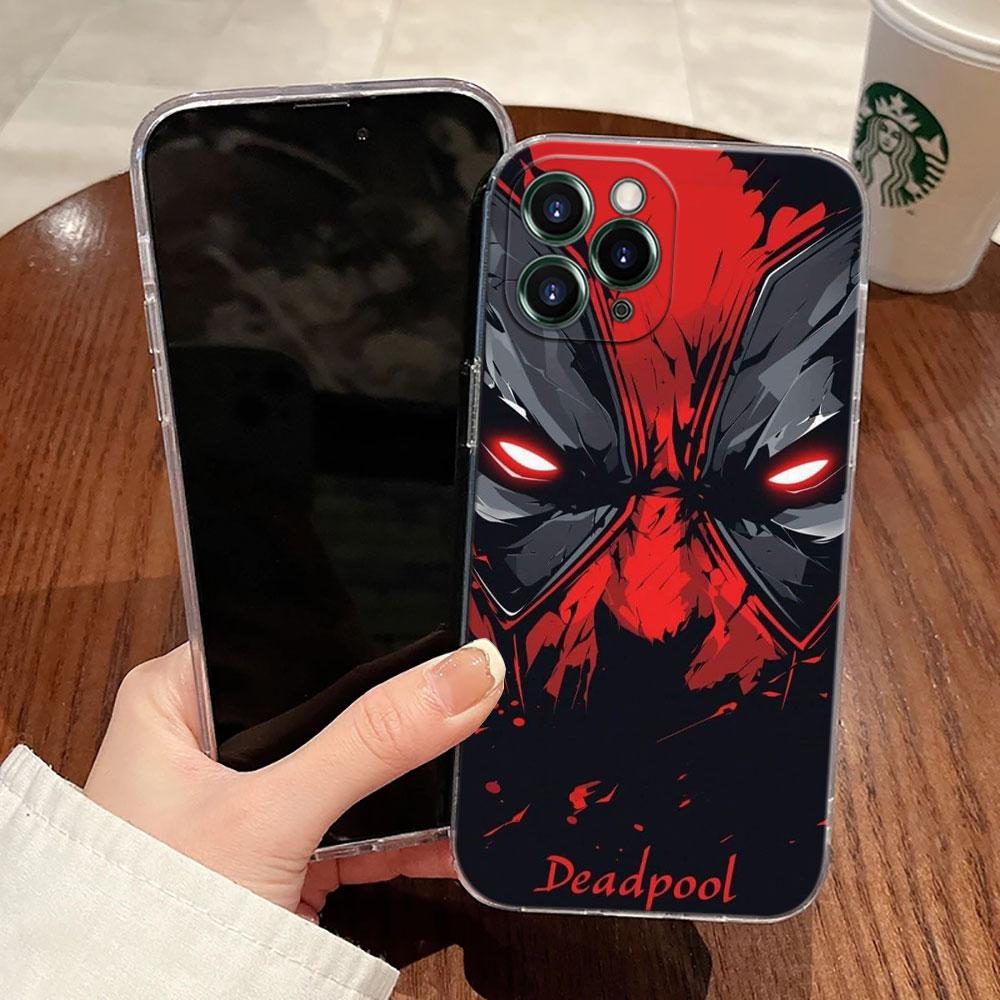 Mavel The Avengers Transparent Phone Case For iPhone 17 Pro Max 17E 11 12 13 14 15 16 Pro Max 15 Plus 17 Air 16E 7 XS Soft Cover