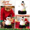 Christmas Snowman Toy Can Sing And Learn To Talk. Tumbler To Coax Children To Jump And The Snowman.