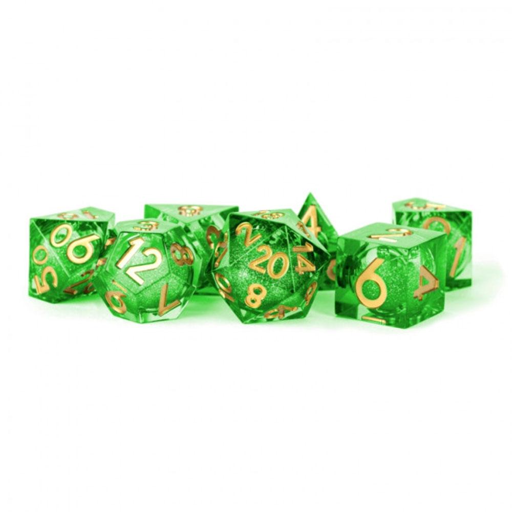 MDG Liquid Core Polyhedral Dice Set 16mm (Aegis of Hope)