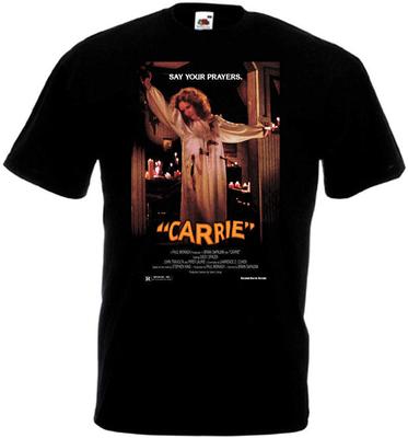 Футболка Carrie v.4 черная постер фильма ужасов все размеры S-5XL
