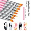 8Pcsset Nail Art Petals Painting Pen Painting Drawing For Manicure Design Gel Brush Nail Art Brush