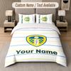 Custom Name Leeds United FC 3Pcs Duvet Cover Set Personalized Text Bedding Pillowcases Bedroom