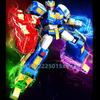 Новый SEMBO METAL CARDBOT Строительный Блок Xuan Blue Lightning Трансформирующийся Робот Сборка Подвижная Модель Игрушка Коллекционная Детский Подарок