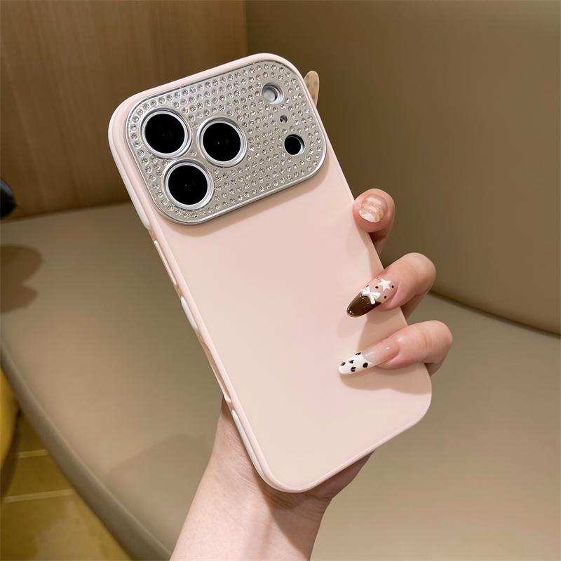 Для iPhone 17 Pro Max Роскошная Алмазная Защитная Накладка на Телефон Для iPhone 17 16 15 14 13 12 11 Pro Max Защитная Крышка для Камеры