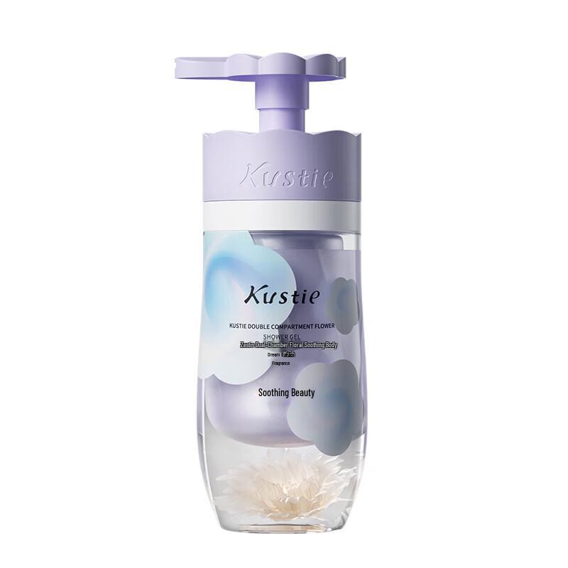 Kustie Dual-Chamber Flower Extract Shower Gel