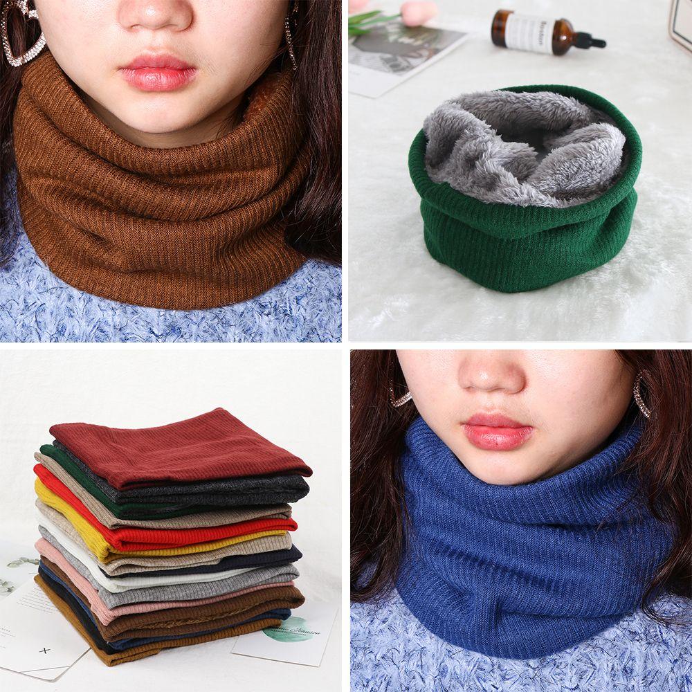 Unisex Winter Warm Women's Fashion Thick Shawl Knit Neck Scarf Circle Wrap Cable Collar