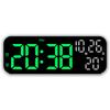 9-inch Multifunctional LED Clock with Multiple Alarms - Model 2802