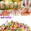 1 упаковка, полимерная глина для ногтей, украшение для дизайна ногтей, фруктовый покер, бабочка, цветок, лист, конфетное сердце, ломтик