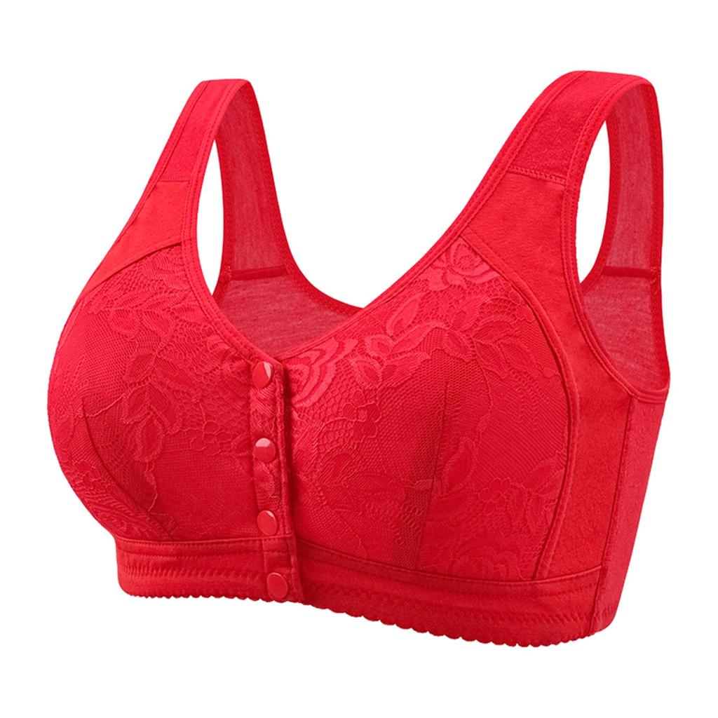 Underwear Women's Sleep Gathering Front Buckle Without Steel Ring Vest Bra