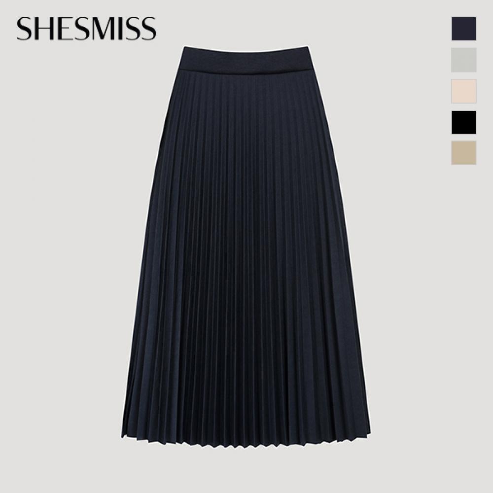 [shs Miss] Базовая юбка в складку с полосками Sawsko12010