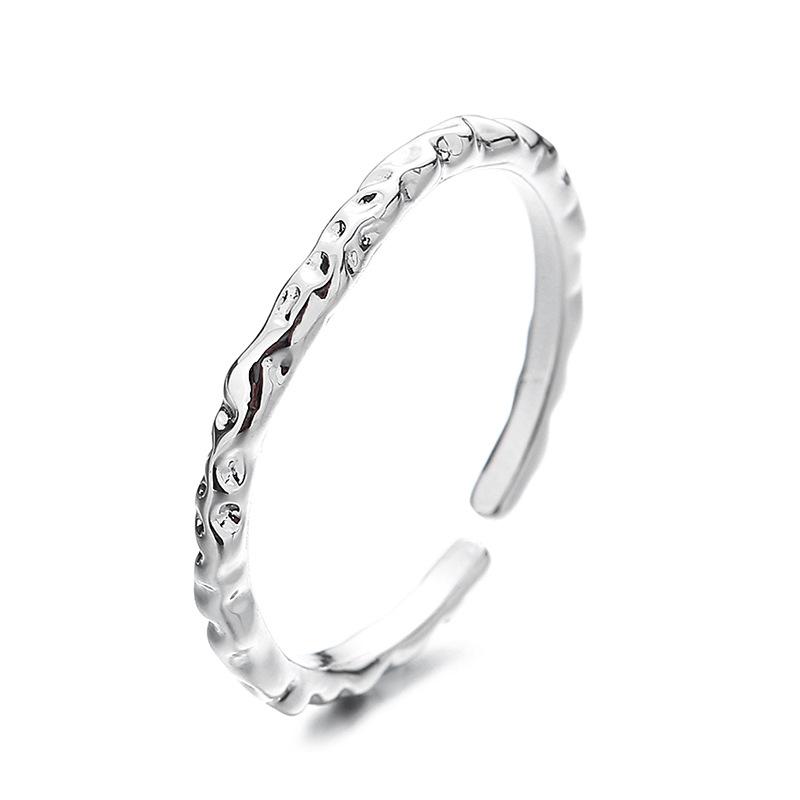 925 Sterling Silver Ring Open Adjustable Silver/Gold for Women Exquisite Student Girlfriend Jewelry Accessories Wedding Party
