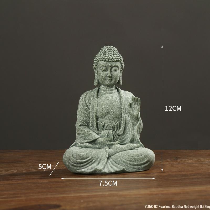 Envy Porcelain Stone Lantern: Small Chinese Pavilion Ornament for Desktop or Fish Tank Scenery.