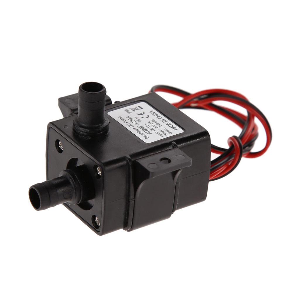 Ultra-quiet Submersible Water Pump DC 12V 3M 240L/H Threaded Water Pump Multifunction Performance Portable for Mini Fountain