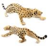 Английский Животный мир Дикое млекопитающее Познание Пластиковая Полая Фигурка Леопарда Модель Игрушка Украшение