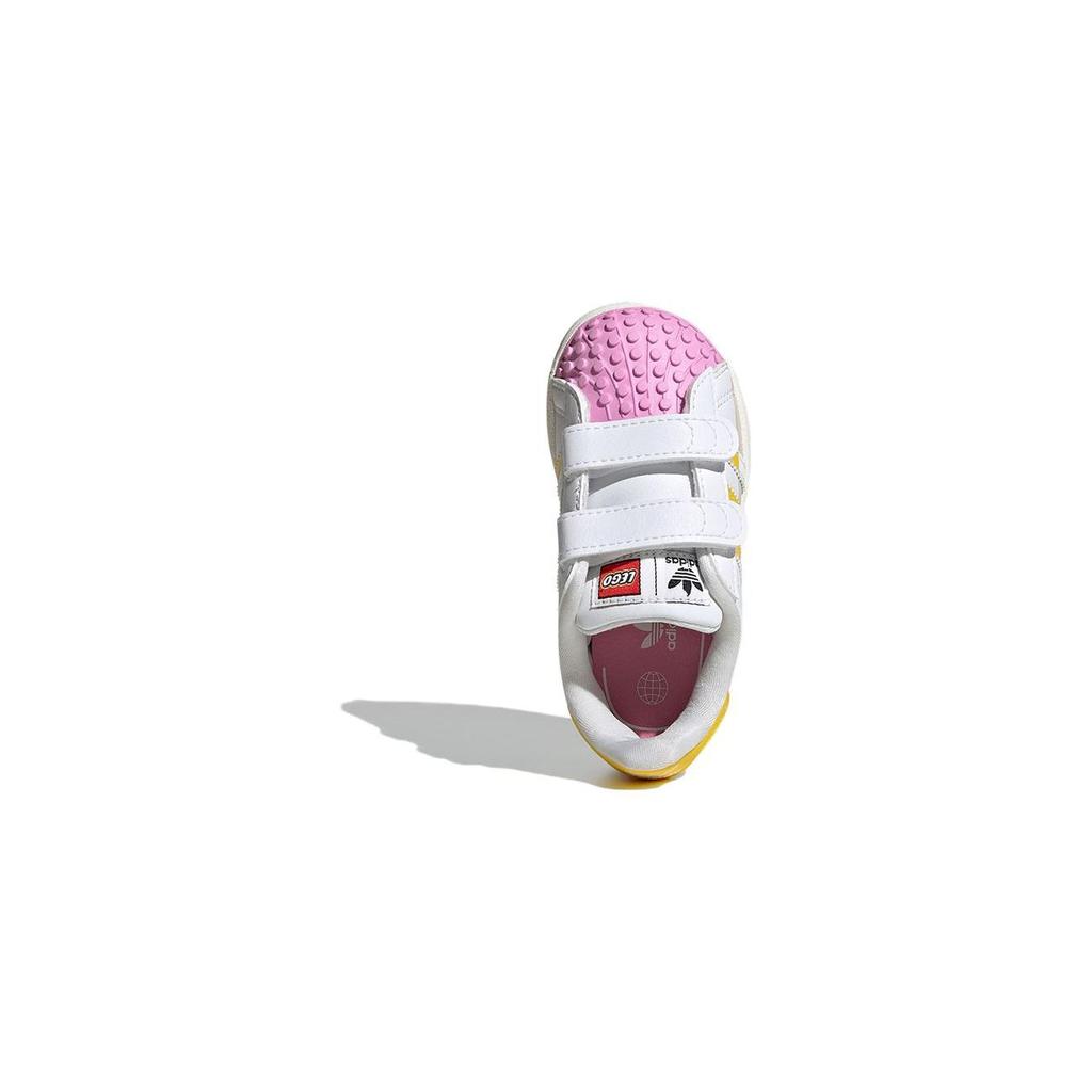 LEGO x adidas Superstar CF I I Love Lego - Розовые детские кроссовки Белый Облачно-белый Желтый IF2912
