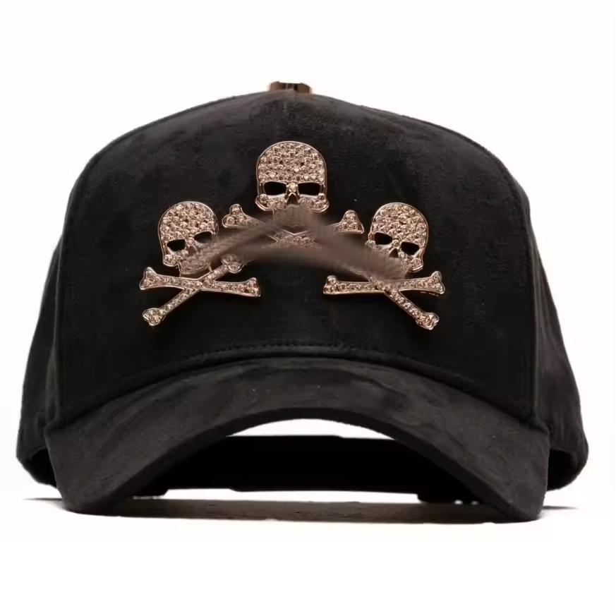 Custom logo El Barbas Cap Chrome 5 Panel Cap Curved Brim Gorlas Del Barbas Cap Baseball Cap Sports Gorlas Beard Cap
