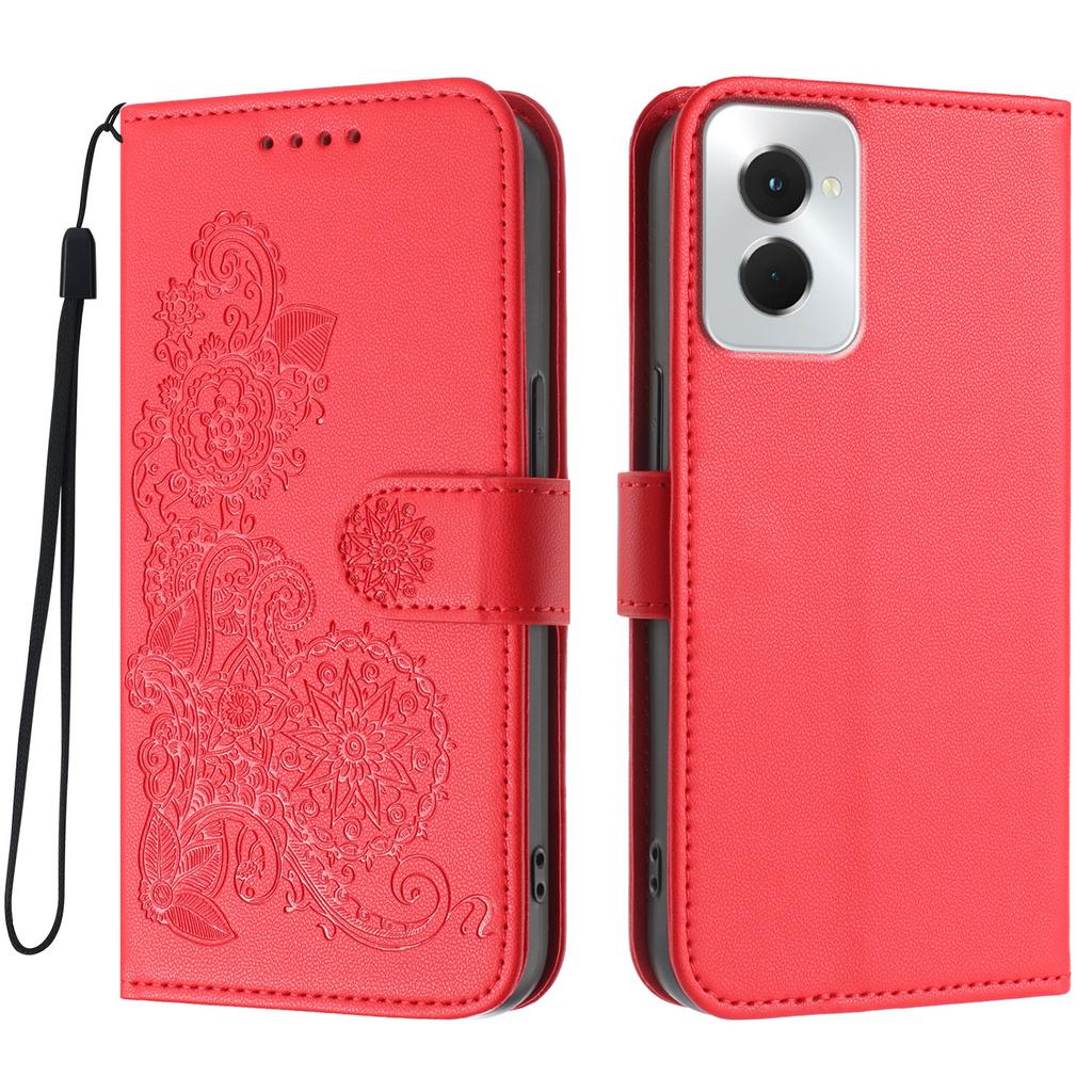For Motorola Moto G Power (2024) Phone Cases Mandala Flower Leather Wallet Mobile Cover with Strap