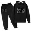 23 Basketball Hoodie Sports Hoodie  Spring Autumn Children Hoodie+Pants 2-Piece Set Teen Cute 4-14Y Boys Kids Girls Hoodie Suits