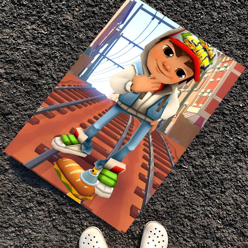 Ковер с принтом Subway Surfers, Коврик для офисного кресла, Гостиной, Спальни, Кухни. Декор, Подарки.