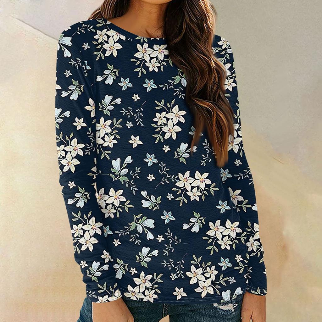 Женские рубашки с длинным рукавом и круглым вырезом, базовая футболка, повседневный топ, осенняя модная туника, облегающие футболки